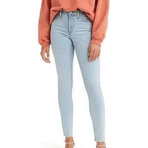 H&M Ankle Cropped Skinny Light Blue Jeans | Regular Mid Rise, size 4